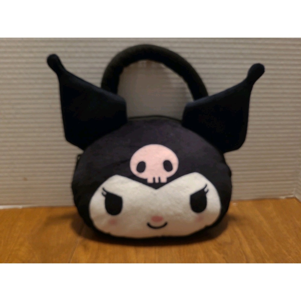 Plush Hand Bag - Hello Kitty - Kuromi Head 9" Shoulder Tote Bag